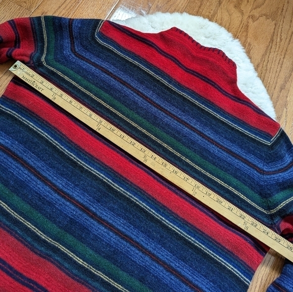 Vintage LAUREN RALPH LAUREN 100% lambswool pullover mock neck knit sweater 2x - Picture 5 of 8